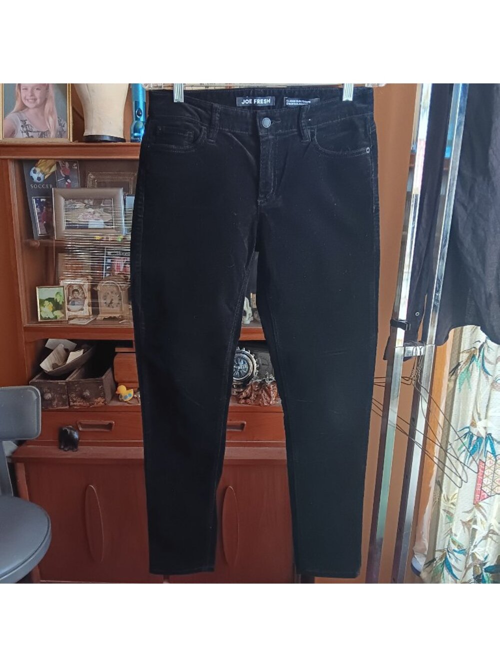 Corduroy Womens Jeans Pants 28/06 Slim Joe Fresh Black Classic 31x30